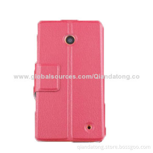 Mobile Phone Flip Case for Nokia Lumia 603, Various Colors Available